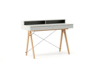 Masa de birou Basic Beech Light Grey, L100xl50xh85 cm
