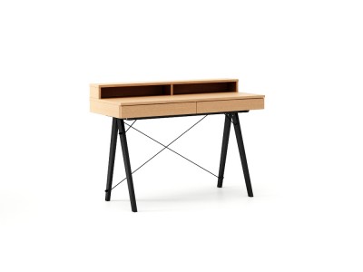 Masa de birou Basic Black Beech, L100xl50xh85 cm