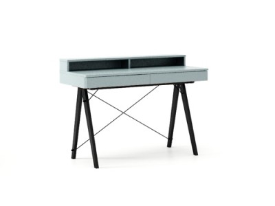 Masa de birou Basic Black Ice Blue, L100xl50xh85 cm