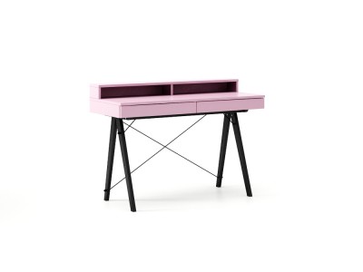 Masa de birou Basic Black Dark Pink, L100xl50xh85 cm