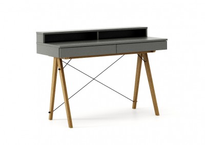 Masa de birou Basic Oak Grey, L100xl50xh85 cm