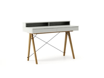 Masa de birou Basic Oak Light Grey, L100xl50xh85 cm