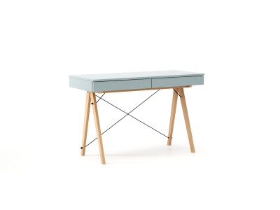 Masa de birou desk Basic Beech Ice Blue, L100xl50xh75 cm