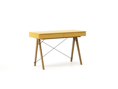 Masa de birou desk Basic Oak Mustard, L100xl50xh75 cm