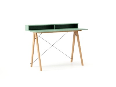 Masa de birou Desk Slim Beech Mint II, L120xl50xh85 cm