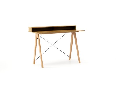 Masa de birou Desk Slim Beech Oak II, L120xl50xh85 cm