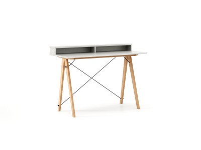 Masa de birou Desk Slim Beech White II, L120xl50xh85 cm