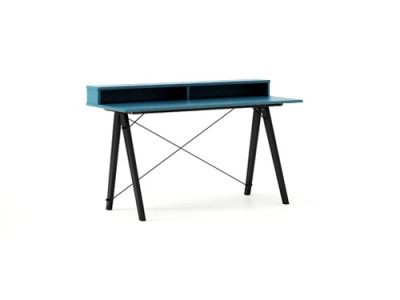Masa de birou Desk Slim Black Oceanic II, L120xl50xh85 cm