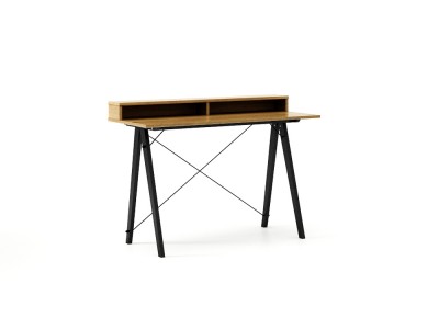 Masa de birou Desk Slim Black Oak II, L120xl50xh85 cm