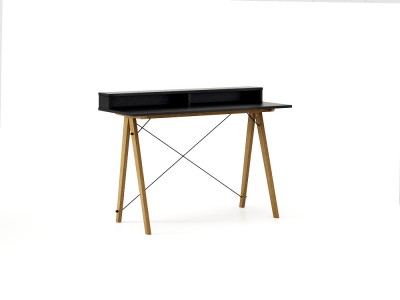 Masa de birou Desk Slim Oak Black II, L120xl50xh85 cm
