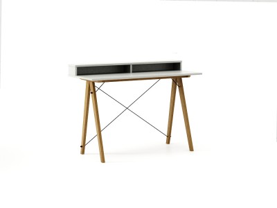 Masa de birou Desk Slim Oak Light Grey II, L120xl50xh85 cm