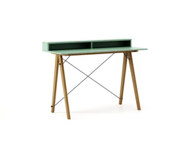 Masa de birou Desk Slim Oak Mint II, L120xl50xh85 cm