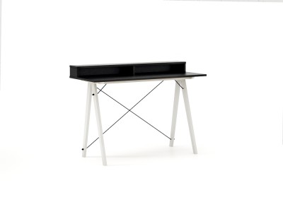 Masa de birou Desk Slim White Black II, L120xl50xh85 cm