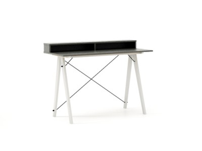 Masa de birou Desk Slim White Grey II, L120xl50xh85 cm