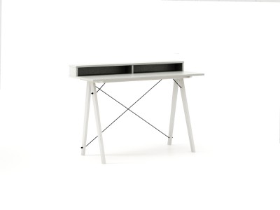 Masa de birou Desk Slim White Light Grey II, L120xl50xh85 cm