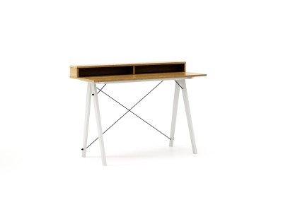 Masa de birou Desk Slim White Oak II, L120xl50xh85 cm