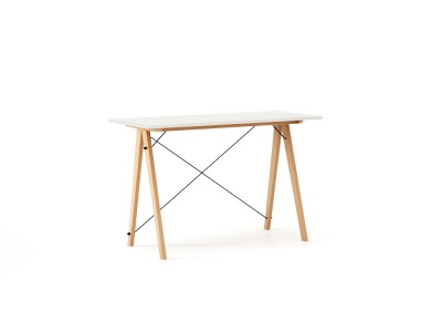 Masa de birou Desk Slim Beech White, L120xl50xh75 cm