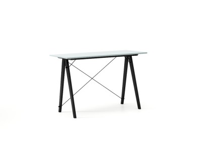 Masa de birou Desk Slim Black Ice Blue, L120xl50xh75 cm