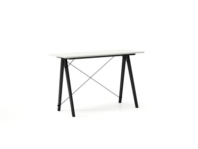 Masa de birou Desk Slim Black Light Grey, L120xl50xh75 cm
