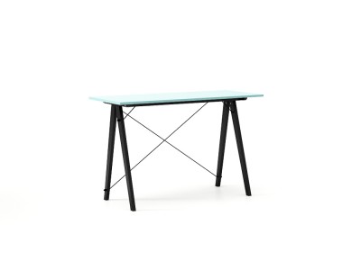 Masa de birou Desk Slim Black Blue, L120xl50xh75 cm