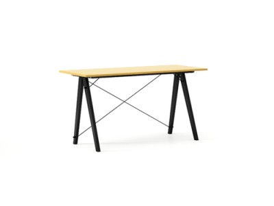 Masa de birou Desk Slim Black Mustard, L120xl50xh75 cm