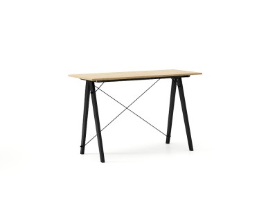 Masa de birou Desk Slim Black Oak, L120xl50xh75 cm