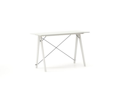 Masa de birou Desk Slim White Light Grey, L120xl50xh75 cm