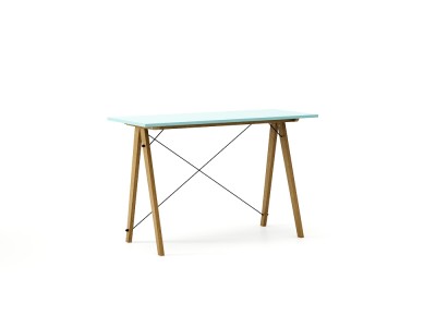 Masa de birou Desk Slim Beech Blue, L120xl50xh75 cm