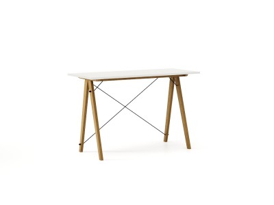 Masa de birou Desk Slim Oak White, L120xl50xh75 cm