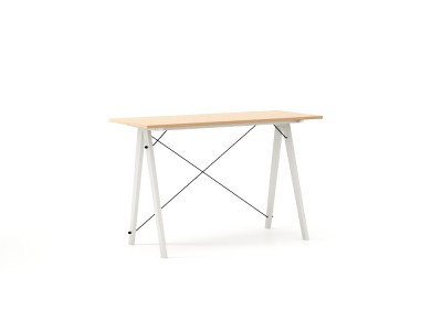 Masa de birou Desk Slim White Beech, L120xl50xh75 cm