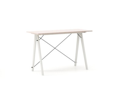 Masa de birou Desk Slim White Dusty Pink, L120xl50xh75 cm