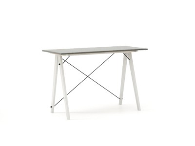 Masa de birou Desk Slim White Grey, L120xl50xh75 cm