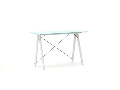 Masa de birou Desk Slim White Blue, L120xl50xh75 cm