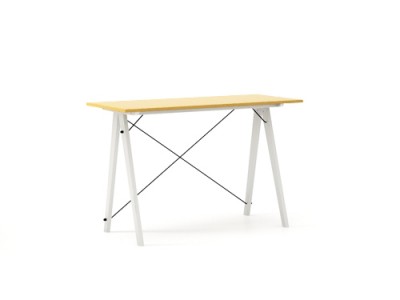 Masa de birou Desk Slim White Mustard, L120xl50xh75 cm