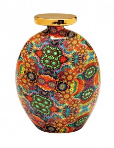 Difuzor aromaterapie din portelan, Karma Multicolor, 500 ml