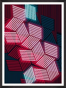 Tablou Framed Art Disco Lights II