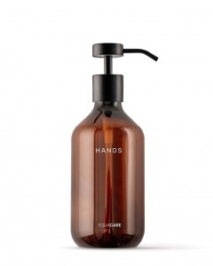 Dispenser pentru sapun spuma, din PET reciclat, Hands Amber, 350 ml