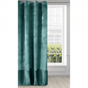 Draperie Aline Velvet Petrol, 140 x 250 cm, 1 bucata