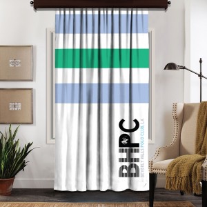 Draperie Beverly Hills Polo Club Crt 07-6 Bleu / Verde / Alb, 140 x 260 cm