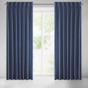 Draperie Ines Velvet Bleumarin, 140 x 270 cm, 1 bucata