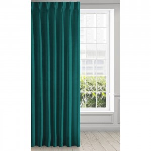 Draperie Ines Velvet Verde, 140 x 270 cm, 1 bucata