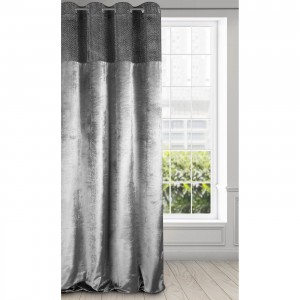 Draperie Mady Velvet Gri, 140 x 250 cm, 1 bucata