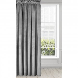 Draperie Pierre Velvet Gri, 140 x 300 cm, 1 bucata