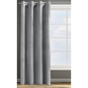 Draperie Rosa Velvet Gri, 140 x 250 cm, 1 bucata