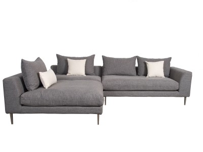 Coltar tapitat cu stofa Justin Grey