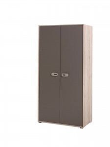 Dulap din pal cu 2 usi pentru copii Emiel Maro / Stejar, l97,2xA58,3xH198 cm