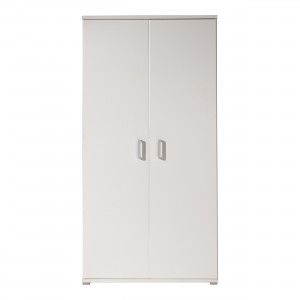 Dulap din pal cu 2 usi, pentru copii Milan Alb, l105xA59xH198,8 cm