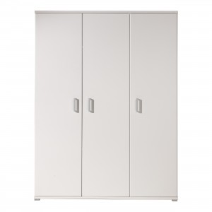 Dulap din pal cu 3 usi, pentru copii Milan Alb, l150,5xA59xH198,8 cm