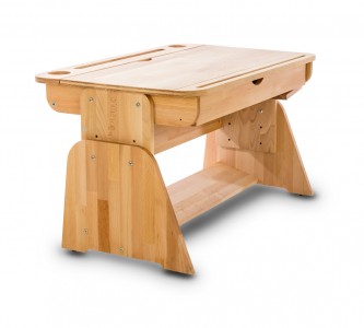 Masa de birou din lemn de fag, Ecodesk II, L70xl55h46 cm