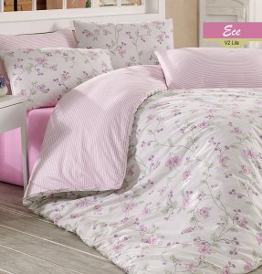 Lenjerie de pat Ranforce Ece V2 Lila 